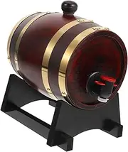 BRIGHTFUFU 1Set Wine Barrel Dispenser Beverage Storage Bucket with for Home Parties Bars Restaurants for Wine Beer Whiskey Display