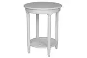 DA Polo Occasional Round Table White
