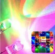 100Pcs 5mm Light Emitting Diodes 7 Colors Color Changing Flashing LED Diodes