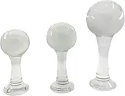 Ball Type Crystal Glass Anal Plug Butt Plug SM Dildo Expansion Anal Stick Male and Female Masturbation Sex Toys(S)