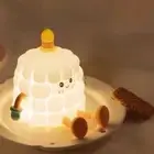 Silicone Cake Night Lights Dimmable Touch Sensor Light Birthday Cake