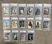 STAR WARS 1977 COMPLETE SET 16 WONDER BREAD CARDS PSA GRADED 7-9 SEE PICS