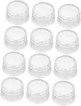 Mobestech Bubble Tea Shaker Cup Lids 12pcs Reusable Splash Proof Lid for Cocktail Milk Tea