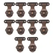 10Pcs Vintage Buckle Latches Decorative Hasp Latches Antique Gift Box Accessory