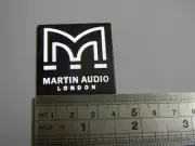 4pcs Replacement Martin Audio Sticker Speaker logo Alumimun Badge Aftermarket