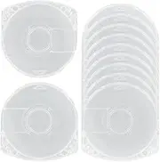 Replacement Game Disc Storage Case for PSP 1000 2000 3000, 10PCS Clear Case Shell Protective Box Replacement