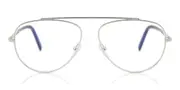 Tom Ford FT5622-B Blue-Light Block 016 Men's Glasses Silver Size 57 - Private Health Rebate - Blue Light Block Available