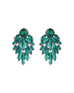 Ettika Cry Me A River Crystal Cluster Drop Earrings