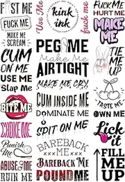 Kink Ink - 30 Sexy Naughty Temporary Tattoo Kinky Adult Fake Sticker