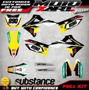 Suzuki RMZ 450 2018 - 2023 Full custom sticker kit FIRE Style stickers decals