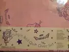 Angel girl single bed Doona/Duvet/Quilt Cover Set pink polyester cotton new