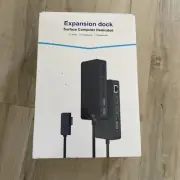 Surface Expansion Dock Triple Display, 12-in-1, Dual 4K HDMI+VGA For Surf Pro
