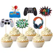 36 PCS Video Game Cupcake Toppers Assembled Game On Controllers Cupcake Picks...