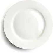 [IQCWOOD] 6.5 Inch Porcelain Plate Set of 6, White Dessert Plates Ceramic Salad Appetizer Plates for Christmas party, Ceramic Plates for Dinner
