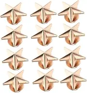 IWOWHERO Alloy Star Studs Punk Kit 50pcs Set for DIY Clothing Decor Shoes Belts Bags Hats