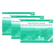 3PK Murray River Access Book #12 River Fishing Guide 22-Pages 30x21.5cm Green