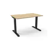 Rapidline Boost Static Single Sided Workstation 1500W x 750D x 730mmH Oak/Black |AFRDI