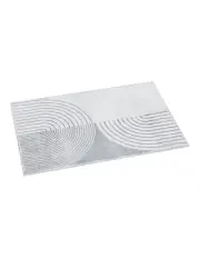 [Artiss] Faux Fur Cyril Washable Floor Rug 200x290 in White/Grey