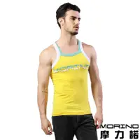 在飛比找ETMall東森購物網優惠-男內衣 設計師聯名-型男運動背心 黃色 MORINOxLUC