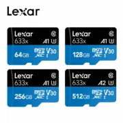 Lexar 633X 128GB 256GB 512GB U3 V10/V30 A1/A2 C10 MicroSD XC TF Memory card