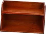 GARIOUANS Wooden Desktop Storage Office Storage Rack Multi-Layer Shelf Space-Saving Desk Organizer