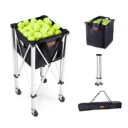 Foldable For Tennis Ball Hopper 150 Balls Lightweight Aluminum Cart with Wheels