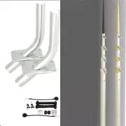 Lee's Flush Mount Skiff Outrigger Kit with 17 ft Telescopic Poles