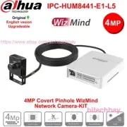 Dahua IPC-HUM8441-E1-L5 4MP Starlight WizMind Covert Pinhole IP Camera Kit PoE
