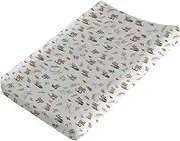 Wild Animals Baby Changing Pad Covers,Unisex Raccoons Rabbits Changing Pad Cover for Baby Girls Boys,Comfortable Breathable Changing Table Covers,Polyester Easy Care Diaper Changing Pad Table Sheets