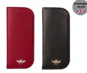 Premium Leather Bumble Bee Slip in glasses case by Mala Leather mason 5155 27
