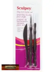 M00041-FS MOREZMORE Polyform Sculpey 3 Polymer Clay Detail Tools Starter Set