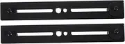 NULYLU Microphone Bar Double Mount for Flash 2pcs 1/4 Inch 3/8 Inch Screw Anti-shake Rubber Pad Lightweight Camera Accessory