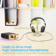 Gold Mini Class A Headphone Amplifier Hi-Fi Desktop Home Stereo Headset Amp