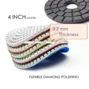 4" Diamond Polishing Pad Glaze Buff 12 Piece stone opal granite marble concrete