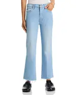 Mother The Tripper Flood Fray Jeans in Cool As A Cat