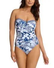 Tommy Bahama Island Cays Blooms Bandeau One Piece Swimsuit