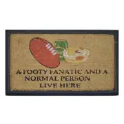 Solemate Footy Fanatic 40x70cm Themed Stylish Durable Outdoor Front Doormat