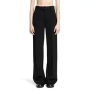 [ANN DEMEULEMEESTER] Maaike flared comfort trousers Black