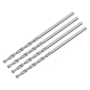 1.5mm C2/K20 Tungsten Carbide Straight Shank Spiral Flutes Twist Drill Bit 4pack