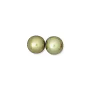 Czech 6mm Glass Pearl Beads Olivine Green C8044 Round Shiny Jablonex Beads