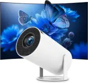 Mini Portable Projector 4K 1080P Full HD Support Android 11 & Netflix - WiFi 6