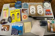 NEW & used LOT Scrapbook Craft Adhesive Glue Dbl Sided Tape Foam Squares Washi +