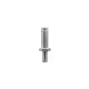 Zinc Plated Grip Ring Stem for 3/8" Bolt Hole Casters - 7/16" D x 1-3/8" L - SCC