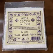 Aida Cloth 14 Count Cross Stitch Fabric 100% Cotton 12x18”
