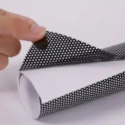 Black Perforated One Way Vision Privacy Window Film car home glass sticker Decor