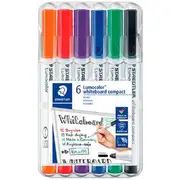 Staedtler Lumocolor Compact Whiteboard Marker Assorted 6 Pack