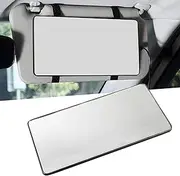 DACIRTY 1 PC Car Sun Visor Vanity Mirror, Car High Definition Makeup Mirror with Straps, Universal Car Sun Visor Makeup Mirror, Suitable for Cars, SUVs, Trucks (Black)