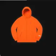 SUPREME FW'20 Orange Gore-Tex Windstopper Full Zip Sweatshirt Men's size Small