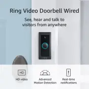 Video Doorbell Wired | Use Two-Way Talk, Advanced Motion Detection, HD Camera an