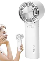 Portable Personal Fan - Handheld Fan, Powerful Handheld Fan | Personal Electric Fan, Rechargeable Travel Fan with Ice Cooling